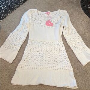 Sugar thrillz White Knit Dress